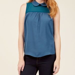 Modcloth | That's an Affirmative Top in Ocean